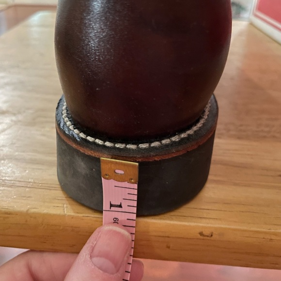 Justin leather brown CHESTNUT MARBLED DEERLITE boots ropers size 8B style M6931 - Picture 15 of 16